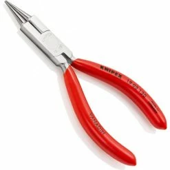 Knipex Rundzange 19 03 130, Mit Schneide, Schmuckbiegezange, Verchromt, 130mm