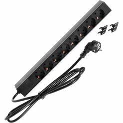 Adam-Hall Steckdosenleiste 87471 2m, 8-fach, 19 Zoll, Schalter