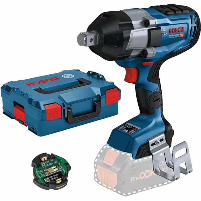 Bosch Akku-Schlagschrauber GDS 18V-1050 HC, 1050Nm, 18V, Mit Bluetooth-Modul Und Koffer + GRATIS Prämie 1 Bosch Akku-Schlagschrauber GDS 18V-1050 HC, 1050Nm, 18V, Mit Bluetooth-Modul Und Koffer + GRATIS Prämie