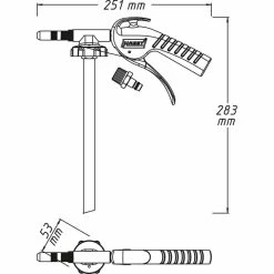 Hazet Unterbodenschutz-Pistole 9042P-4, Für 1 Liter Dose, 6-16 Bar -Infactory shop 373fedac7bead70c480bcd41983375c56559743a unterbodenschutz pistole hazet 9042p 4