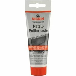 Nigrin Autopolitur Metall-Politurpaste, 74028, Für Blanke, Unlackierte Metallflächen, 75 Ml