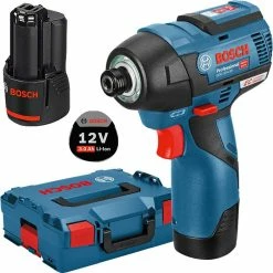 Bosch Akku-Schlagschrauber GDR 12V-110, 110Nm, 12V / 3,0Ah, Mit 2 Akkus, Ladegerät Und Koffer