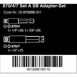 Wera Stecknuss-Adapter 05073200001, Set, Sechskant Zu Vierkant, 3-teilig -Infactory shop 5195d1f8d9d7915c3725083c664eecabb10b3623 stecknuss adapter wera 05073200001 set