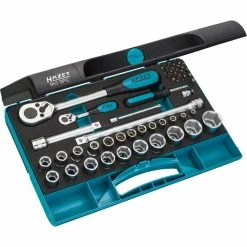 Hazet Steckschlüssel 953SPC, 47-teilig, 5 - 27mm, 1/2 Und 1/4 Zoll Umschaltknarren