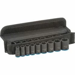 Bosch Steckschlüssel 2608551096, 9-teilig, 6 - 14mm Schlüsselweite - 25mm Länge, 1/4 Zoll