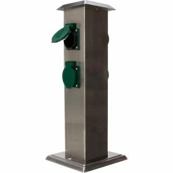 Gartensteckdose Kopp 4-fach, Metall