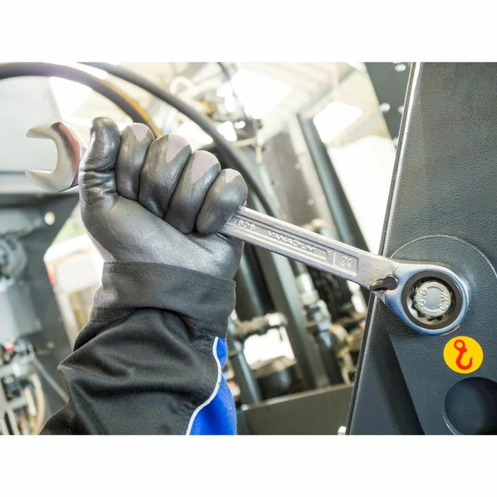 Hazet Maulschlüssel 606N/12, Knarren Satz, Maul-Ringratschenschlüssel Set 12-teilig, 8-19mm 5 Hazet Maulschlüssel 606N/12, Knarren Satz, Maul-Ringratschenschlüssel Set 12-teilig, 8-19mm – Bild 5