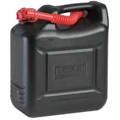 Hünersdorff Benzinkanister Compact 862800, Kunststoff, Mit Auslaufrohr, Schwarz, 10 Liter