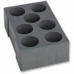 Bosch-Sortimo Einlage Schaum-Kartuscheneinsatz, Für L-BOXX 374, Für 7 Kartuschen Mit Ø 73 Mm
