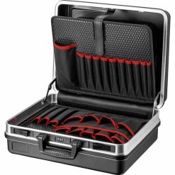 Knipex Werkzeugkoffer 00 21 05 LE, Basic, Leer, Kunststoff Klappkoffer, Abschließbar