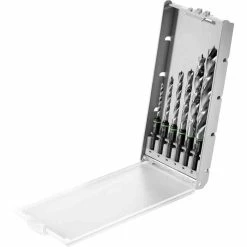 Festool Bohrer Spiralbohrer BKS SYS3 D3-10 CE/W, 6-teiliges Set, Centrotec, Holzbohrer
