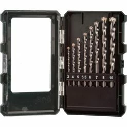Metabo Bohrer Steinbohrer-Kassette, 626706000, 8-teiliges Set, Stein, Betonbohrer