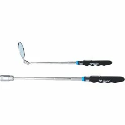 BRILLIANT TOOLS Brilliant-Tools Teleskop-Werkzeug BT115905 2er Set, Magnetgreifer (mit LED) Und Teleskopspiegel
