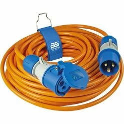 AS SCHWABE As-Schwabe Strom-Verlängerungskabel BQ 62433, 25m, CEE 230 V, 16 A, 2,5 Mm², Außen IP44