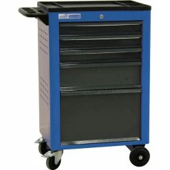 ADB Werkzeugwagen Basic, 21039, Blau, 5 Schubladen