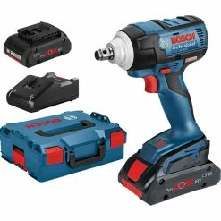 Bosch Akku-Schlagschrauber GDS 18V-300, 300Nm, 18V / 4,0Ah, 2 ProCORE Akkus, Ladegerät, Koffer + GRATIS Prämie