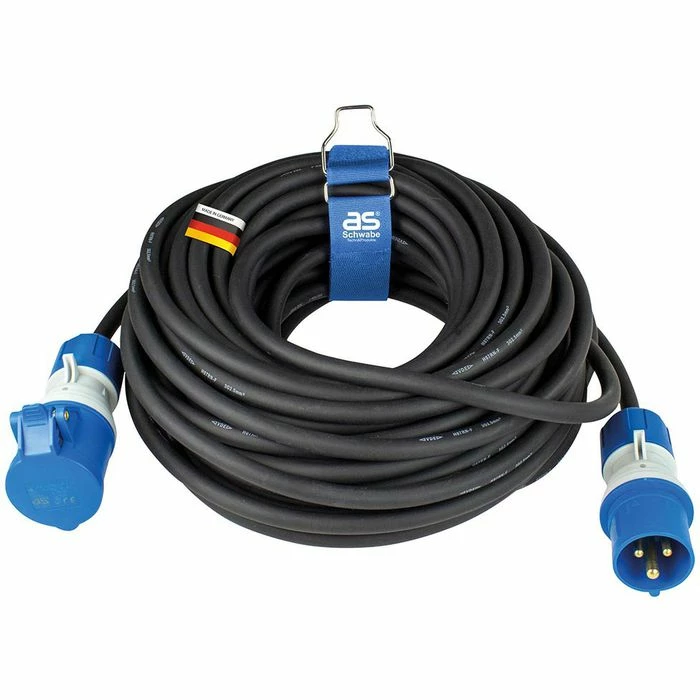 AS SCHWABE As-Schwabe Strom-Verlängerungskabel 61409, 25m, CEE 230 V, 16 A, 2,5 Mm², Außen IP44 1 AS SCHWABE As-Schwabe Strom-Verlängerungskabel 61409, 25m, CEE 230 V, 16 A, 2,5 Mm², Außen IP44