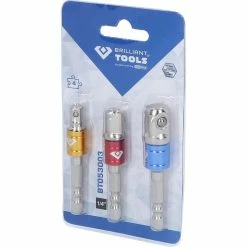 BRILLIANT TOOLS Brilliant-Tools Stecknuss-Adapter BT053003, Set, Sechskant Zu Vierkant, 3-teilig -Infactory shop e013f4b49c98012738195c04766c89ec417a5595 stecknuss adapter brilliant tools bt053003 set