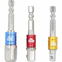 BRILLIANT TOOLS Brilliant-Tools Stecknuss-Adapter BT053003, Set, Sechskant Zu Vierkant, 3-teilig