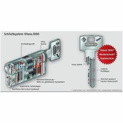 Abus Schließzylinder Vitess 1000, Set 2 X 30/35 Mm, Gleichschließend Doppelzylinder Codekarte, BS -Infactory shop f216b85e12c0614b8565d1cfde2f86894ef1d053 schliesszylinder abus vitess 1000 set 2 x 3035 mm