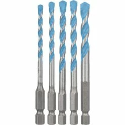 Bosch Bohrer Expert HEX-9 MultiConstruction, 5-teiliges Set, 4-8mm, Beton, Fliesen, Stahl, Holz