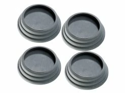 Infactory Vibrationsdämpfer:4er-Set Universell Einsetzbare Vibrations-Dämpfer, Schwarz