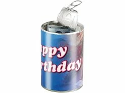 Infactory Geschenke In Dosen:Geschenkdose Happy Birthday: Originelle Präsent-Verpackung