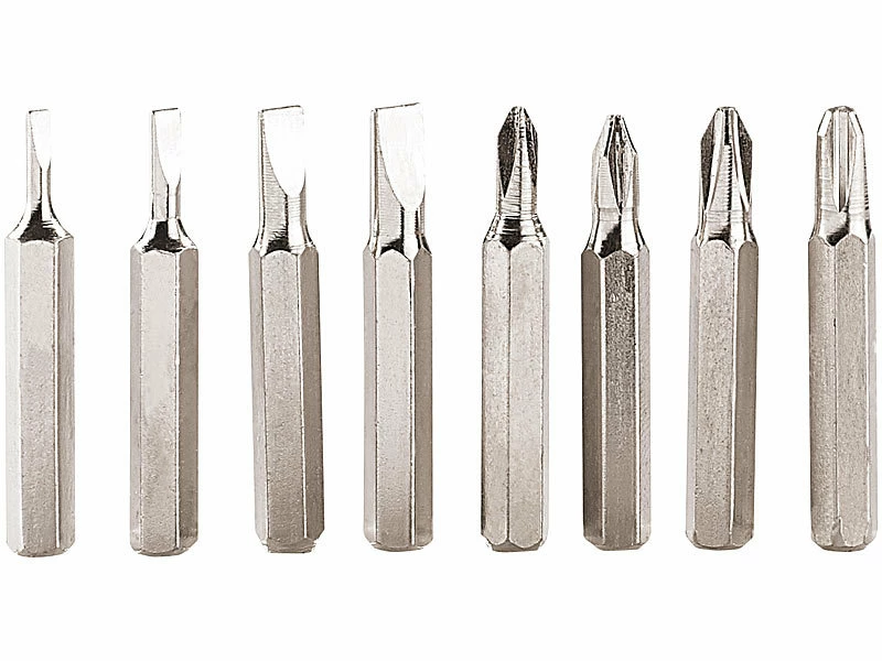 PEARL Schraubenzieher:8in1-Schraubendreher Im Kugelschreiber-Design, 4x Kreuz Und 4x Schlitz 4 PEARL Schraubenzieher:8in1-Schraubendreher Im Kugelschreiber-Design, 4x Kreuz Und 4x Schlitz – Bild 4