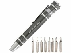 Alternative view of PEARL Schraubenzieher:8in1-Schraubendreher Im Kugelschreiber-Design, 4x Kreuz Und 4x Schlitz