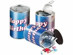 Infactory Dose:3er-Set Geschenkdosen "Happy Birthday" - Originelle Präsent-Verpackung