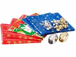 Infactory Geschenkpapier:14-teiliges Geschenkverpackungs-Set "Weihnachten"