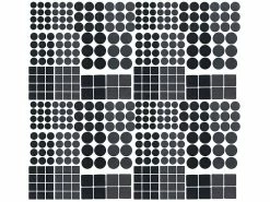AGT Bodenschoner:440-teiliges Filzgleiter- Und Möbelpuffer-Set, Selbstklebend, 4 Mm