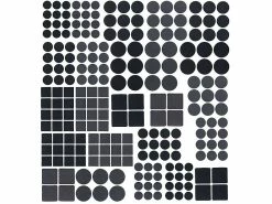 AGT Türanschlagpuffer:220-teiliges Filzgleiter- Und Möbelpuffer-Set, Selbstklebend, 4 Mm