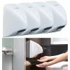 Sichler Haushaltsgeräte Sichler Warmlufthändetrockner:4er-Set Automatische Elektrischer Händetrockner Zur Wandmontage