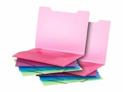 General Office Mappen:8er-Set Eckspanner-Einschlagmappen Mit Gummizug, Kunststoff, 4 Farben