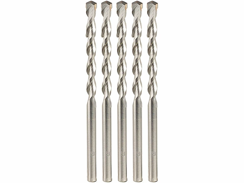 AGT Bohrfutter:Beton-Bohrer-Set Für Schlag- Und Drehbohrer, 6 Mm, 5 Stück 1 AGT Bohrfutter:Beton-Bohrer-Set Für Schlag- Und Drehbohrer, 6 Mm, 5 Stück