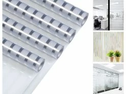 Infactory Milchglas-Fensterfolie:4er-Set Milchglas-Sichtschutzfolie, Statisch Haftend, 50 X 200 Cm