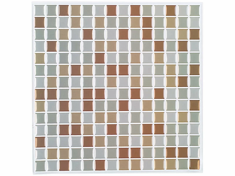 Infactory 3D Fliesenfolie:Selbstklebende 3D-Mosaik-Fliesenaufkleber "Bronze" 26 X 26 Cm, 3er-Set 3 Infactory 3D Fliesenfolie:Selbstklebende 3D-Mosaik-Fliesenaufkleber "Bronze" 26 X 26 Cm, 3er-Set – Bild 3