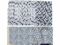 Infactory 3D Fliesen Selbstklebend:Selbstklebende 3D-Mosaik-Fliesenaufkleber "Dezent", 26x26 Cm, 20er-Set