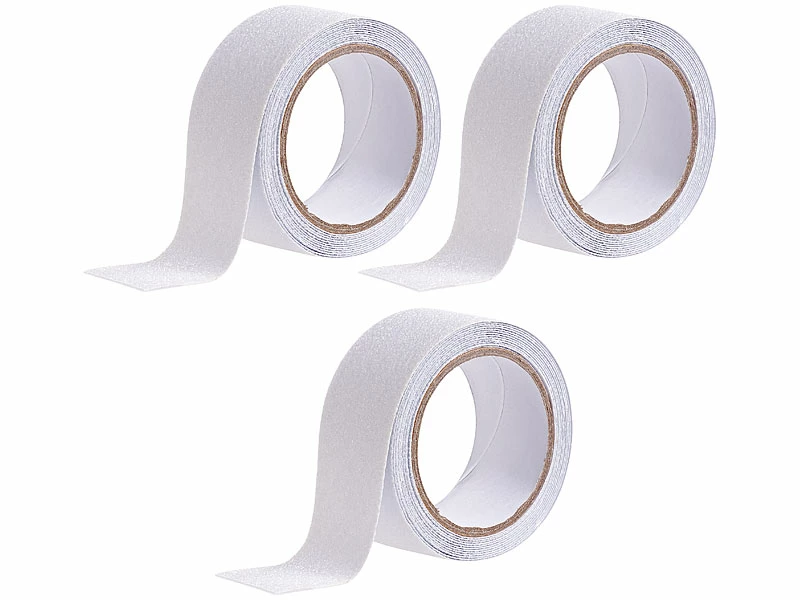 AGT Antirutsch-Tape:3er-Set Anti-Rutsch-Klebeband, Robust&wasserfest,48mm X 4m,transparent 1 AGT Antirutsch-Tape:3er-Set Anti-Rutsch-Klebeband, Robust&wasserfest,48mm X 4m,transparent