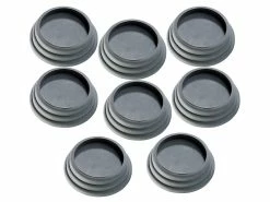 Infactory Gummifüße:8er-Set Universell Einsetzbare Vibrations-Dämpfer, Schwarz