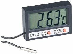 Alternative view of Infactory Aquarienthermometer:Digitales Aquarium-Thermometer Mit Uhrzeit Und LCD-Display, 1 M Kabel