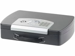 Xcase Geldkassette:Geld- & Dokumentenkassette, Stahl, Elektronik-Schloss, A4, Stahlkabel -Infactory shop nx8613 0