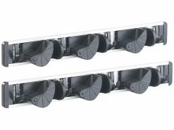 Alternative view of AGT Wandhaken:2er-Set Wandhalter-Leiste Für Besen, Wischmopp, Gartengeräte & Co.