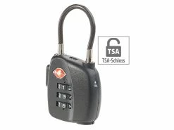 PEARL Kofferzahlenschloss:TSA-Koffer-Zahlenschloss Mit Flexiblem Stahlkabel & 3-stelligem Code 11 PEARL Kofferzahlenschloss:TSA-Koffer-Zahlenschloss Mit Flexiblem Stahlkabel & 3-stelligem Code -Infactory shop nx9214 6 1
