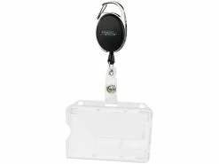 General Office Kartenhülle Hartplastik:Ausweishülle Aus Hartplastik, 60-cm-Jojo-Befestigungs-Clip, 10er-Set -Infactory shop nx9219 1