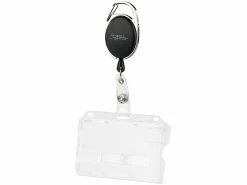 General Office Kartenhülle Hartplastik:Ausweishülle Aus Hartplastik, 60-cm-Jojo-Befestigungs-Clip, 10er-Set -Infactory shop nx9219 2