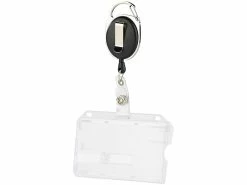 General Office Kartenhülle Hartplastik:Ausweishülle Aus Hartplastik, 60-cm-Jojo-Befestigungs-Clip, 10er-Set -Infactory shop nx9219 3
