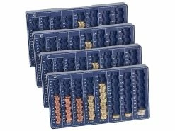 Alternative view of PEARL Münzsortierer:8er-Set Euro-Münzbretter Für Alle Euro- Und Cent-Münzen