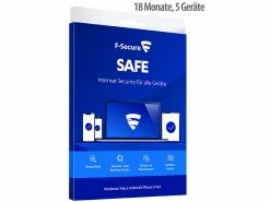F-Secure PC Security Software:SAFE Internet Security Für PC, Mac, Android & IOS, 18 Monate, 5 Geräte